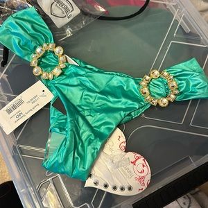 Beach Bunny sea foam show and tell bottoms - jewels